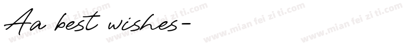 Aa best wishes字体转换